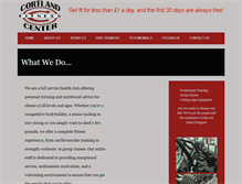 Tablet Screenshot of cortlandfitness.com